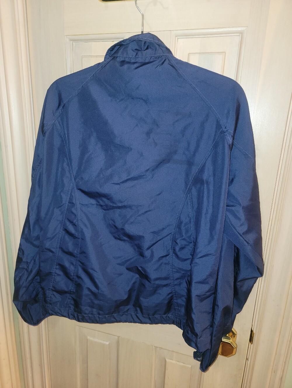 Mens Sz M Turfer Sport Navy Blue Lightweight Jacket Windbreaker - Picture 7 of 8